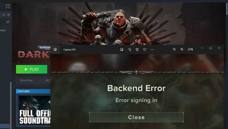 Troubleshooting Darktide Backend Error while Signing In Simple Fixes